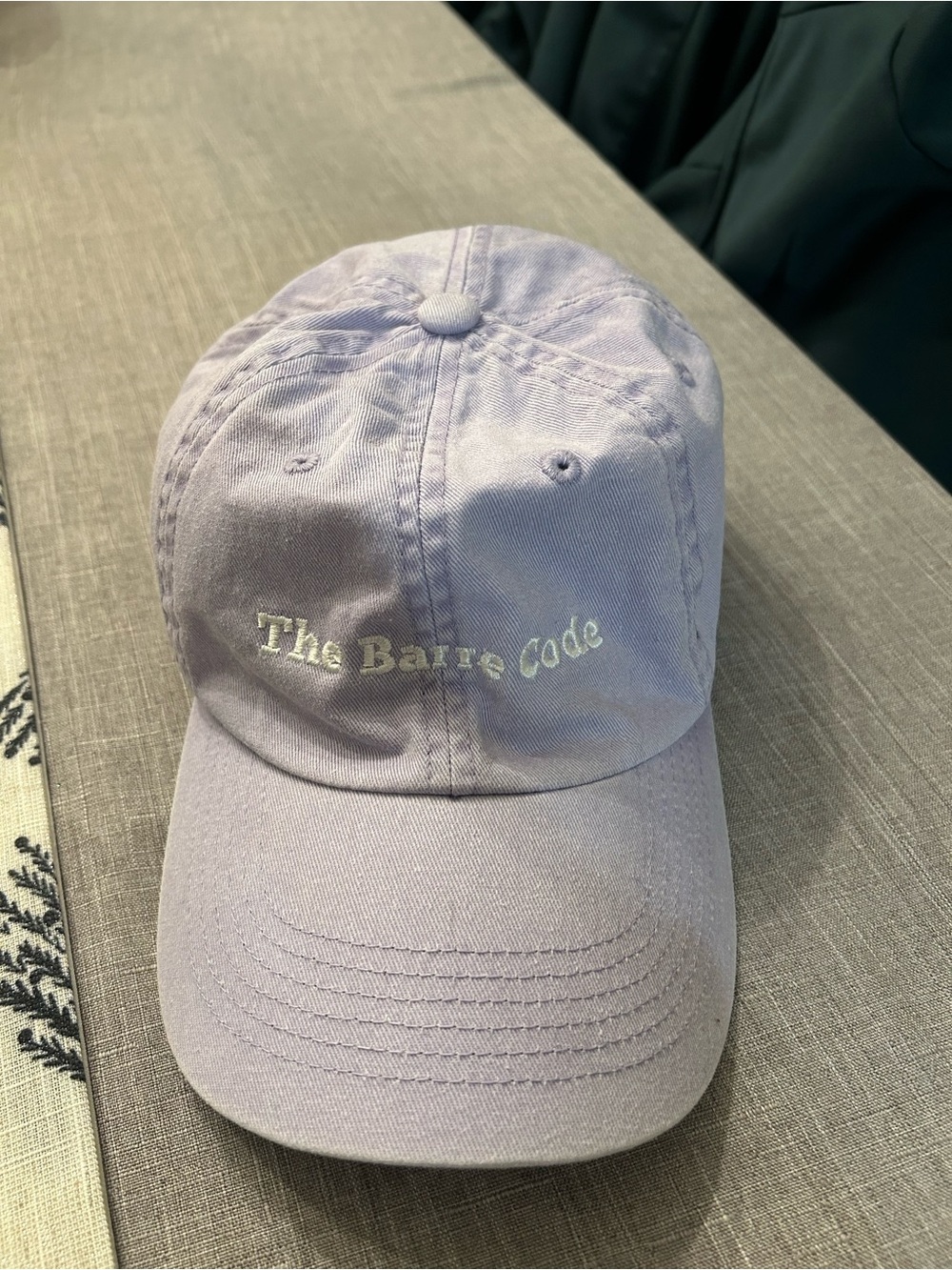 Lavender Embroidered Baseball Cap